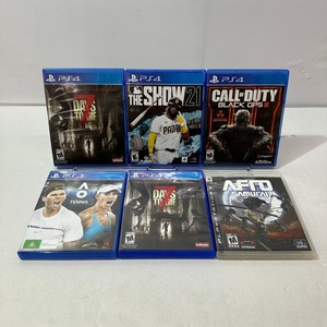 05w00040★1円~ PlayStation プレイステーション4 BO3 テニス 他 海外版ソフト まとめ売り ゲームソフト 中古品