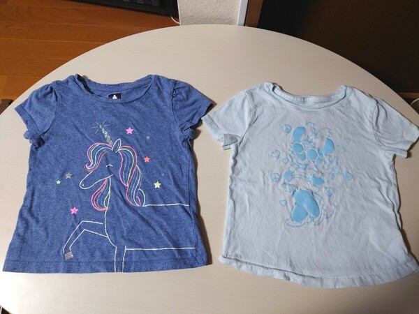 babyGAP ベビーギャップ 半袖Tシャツ 半袖トップス 105cm 2枚セット 女児 女の子 babyGAP Disney ミニーTシャツ