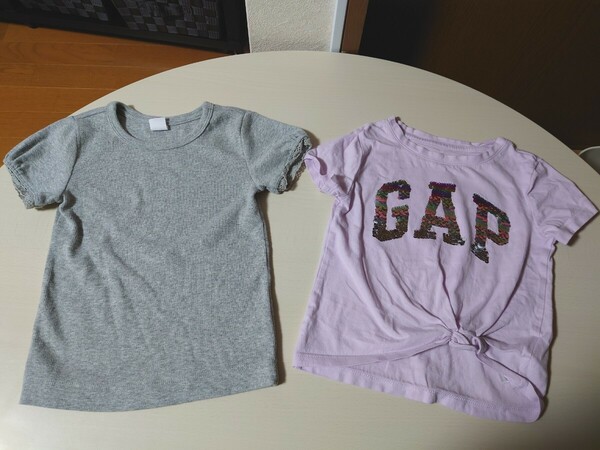 babyGAP ベビーギャップ 半袖Tシャツ 半袖トップス 2枚セット スパンコールTシャツ 105・110cm