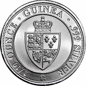 [保証書・カプセル付き] 2022年 (新品) セントヘレナ「スペード ギニア」純銀 1/10オンス 銀貨