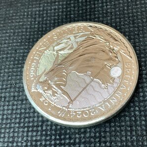 31.1グラム 2024年 (新品) イギリス「ブリタニア」純銀 1オンス 銀貨 (チャールズ3世)の画像5