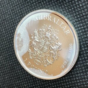 31.1グラム 2022年 (新品) ジブラルタル「正義の女神」純銀 1オンス 銀貨の画像4