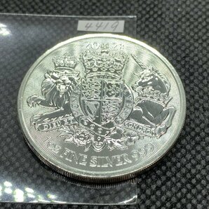 31.1グラム 2021年 (新品) イギリス「 英国王室の紋章・ライオン・ユニコーン 」純銀 1オンス 銀貨の画像1