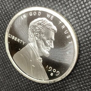 31.1グラム (新品) アメリカ「リンカーン ウィートセント」純銀 1オンス メダルの画像3