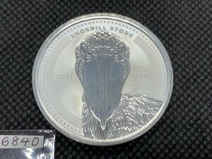 31.1グラム 2021年 (新品) コング「ハシビロコウ」純銀 1オンス 銀貨