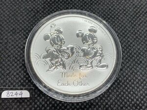 31.1 грамм 2023 год ( новый товар )niue[ Mickey . minnie * Valentine ] оригинальный серебряный 1 унция серебряная монета 