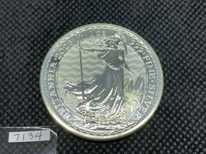 31.1 gram 2023 year ( new goods ) England [ Britannia ] original silver 1 ounce silver coin ( Charles 3.)