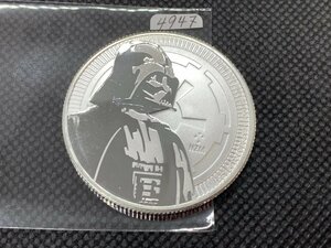 31.1 gram 2017 year ( new goods )niue[ Star Wars * dozen beige da-] original silver 1 ounce silver coin 