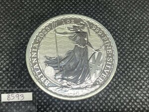 31.1 gram 2023 year ( new goods ) England [ Britannia ] original silver 1 ounce silver coin ( Elizabeth 2.)