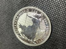 31.1グラム 2023年 (新品) イギリス「ブリタニア」純銀 1オンス 銀貨 (エリザベス2世)_画像3