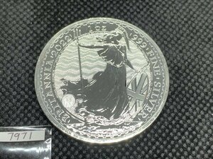 31.1 gram 2022 year ( new goods ) England [ Britannia ] original silver 1 ounce silver coin 