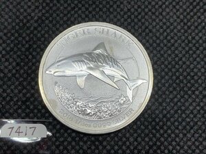 15.55 gram 2016 year ( new goods ) Australia [ Tiger Shark ] original silver 1/2 ounce silver coin 