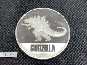 31.1 gram 2021 year ( new goods )niue Godzilla VS navy blue g:[ Godzilla ] original silver 1 ounce silver coin 