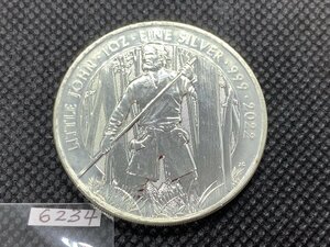 31.1 gram 2022 year ( new goods ) England [ myth . legend * little John ] original silver 1 ounce silver coin 