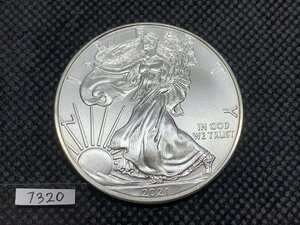 31.1 грамм 2021 год ( новый товар ) America [ Eagle uo- King Liberty ] оригинальный серебряный 1 унция серебряная монета [1 type ]