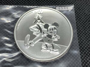 31.1 грамм 2021 год ( новый товар )niue[ Disney * Mickey & Goofy ] оригинальный серебряный 1 унция серебряная монета 