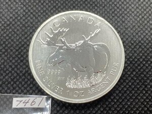 31.1 gram 2012 year ( new goods ) Canada [he radio-controller ka* mousse ] 5 dollar original silver 1 ounce silver coin 