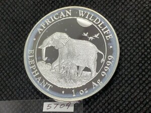 31.1 gram ( new goods ) 2022 year so Mali a[ Africa * wild life * elephant ] original silver 1 ounce silver coin 