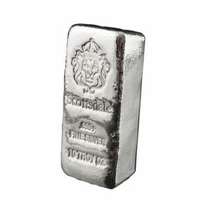 [ written guarantee attaching .] ( new goods ) America [ cast bar ] original silver 10 ounce bar in goto