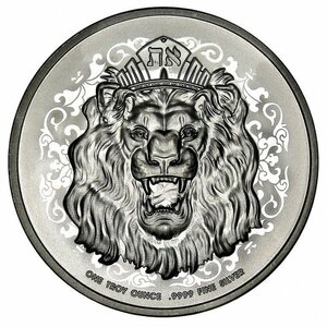 [保証書・カプセル付き] 2021年 (新品) ニウエ「とどろく・ユダのライオン」純銀 1オンス 銀貨