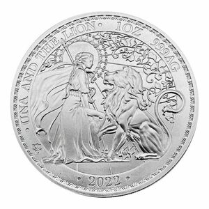 [保証書・カプセル付き] 2022年 (新品) セントヘレナ「ウナとライオン」純銀 1オンス 銀貨