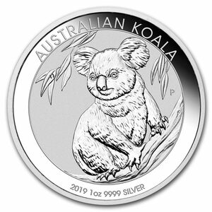 [保証書・カプセル付き] 2019年 (新品) オーストラリア「コアラ」純銀 1 オンス 銀貨