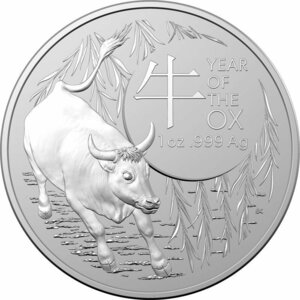 [ written guarantee * capsule with a self-starter ] 2021 year ( new goods ) Australia [. main 10 two main *. year cow year ]RAM made original silver 1 ounce silver coin 