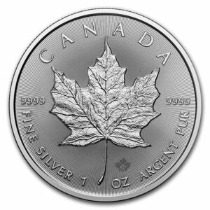 [ written guarantee * capsule with a self-starter ] 2024 year ( new goods ) Canada [ Maple leaf ] original silver 1 ounce silver coin 