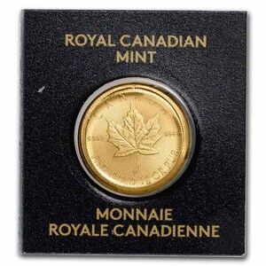 [ с гарантией .] ( новый товар ) Canada [ Maple leaf ] оригинальный золотой 1 грамм золотая монета * гарантия номер имеется 