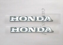 ホンダ 純正 ステッカー HONDA 銀シート/グレー80mm / 2枚セット CBR1000RR CBR650 400X CRF250 RALLY フォルツァ C125 ADV160 CBR125R_画像2