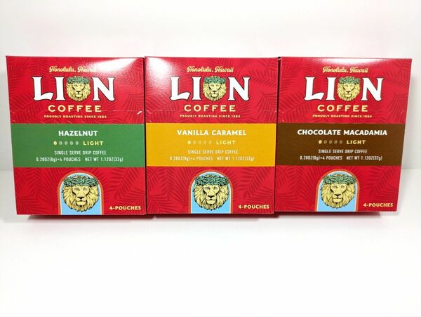 ライオンコーヒー　ドリップコーヒー　3種類