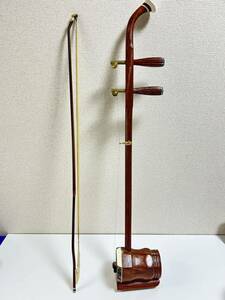 China musical instruments ethnic musical instrument two . kokyu two string soft case attaching Junk [ secondhand goods ]