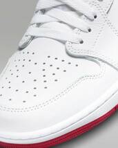 送料無料 27.0cm 新品 未使用 Nike Air Jordan 1 Low ナイキ エアジョーダン1 レトロ ロー OG ホワイト アンド ユニバーシティレッド US9_画像5