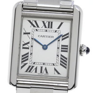 カルティエ CARTIER W5200013 タンクソロ SM クォーツ レディース 良品 _815398