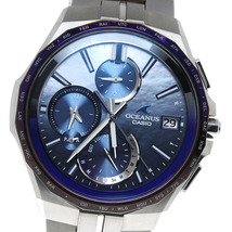 カシオ CASIO OCW-S5000AP-2AJF オシアナス マンタ Japan Indigo 藍 世界限定2000本 ソーラー電波 メンズ 箱・保証書付き_815306_画像1