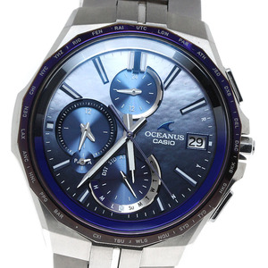 カシオ CASIO OCW-S5000AP-2AJF オシアナス マンタ Japan Indigo 藍 世界限定2000本 ソーラー電波 メンズ 箱・保証書付き_815306