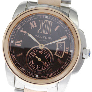  Cartier CARTIER CRW7100050 Carib rudu Cartier SS/K18PG self-winding watch men's _816619