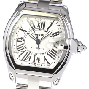 カルティエ CARTIER W62032X6 ロードスター デイト GMT 自動巻き メンズ _808834