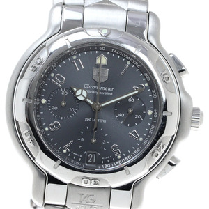  TAG Heuer TAG HEUER CH5112 6000 series chronograph Date self-winding watch men's written guarantee attaching ._817465