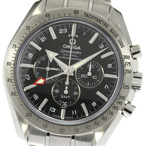  Omega OMEGA 3581.50 Speedmaster Broad Arrow coaxal GMT self-winding watch men's written guarantee attaching ._819012