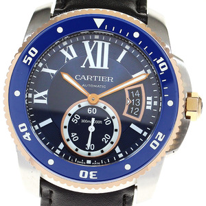  Cartier CARTIER W2CA0008 Carib rudu Cartier diver Date self-winding watch men's written guarantee attaching ._817009