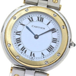  Cartier CARTIER солнечный tos раунд LM комбинированный кварц мужской с гарантией ._815933