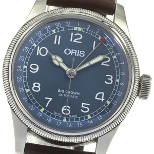 オリス ORIS 01 754 7741 4065 ビッグクラウン ポインターデイト 自動巻き メンズ 美品 保証書付き_817297