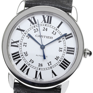 カルティエ CARTIER WSRN0021 ロンドソロ ドゥ カルティエ 36ｍｍ 自動巻き メンズ 良品 _818934