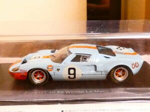 スパーク 1/43 フォード GT40 ガルフ GULF Le Mans 1969 アシェット ルマン コレクション ミニカー