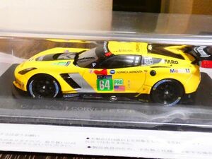 スパーク 1/43 CHEVROLET CORVETTE シボレー コルベット C7 Le Mans 2015 アシェット ルマン コレクション ミニカー