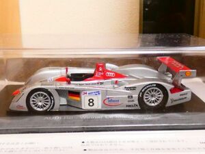 スパーク 1/43 AUDI アウディ R8 Le Mans 2000 ② アシェット ルマン コレクション ミニカー