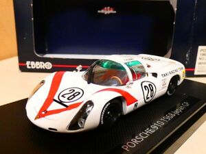 エブロ EBBRO 1/43 ポルシェ 910 Japan CUP 日本グランプリ 1968 ミニカー