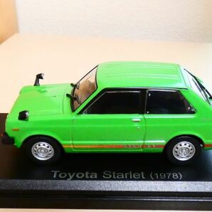 国産名車コレクション 1/43 トヨタ スターレット toyota starlet 1978 ② アシェット 旧車 クラシックカー ミニカー ＴAの画像6