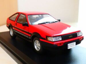 国産名車コレクション 1/43 トヨタ カローラ レビン 1983 赤 ハチロク AE86 TOYOTA Corolla Levinアシェット 旧車 ミニカー Ｔ1